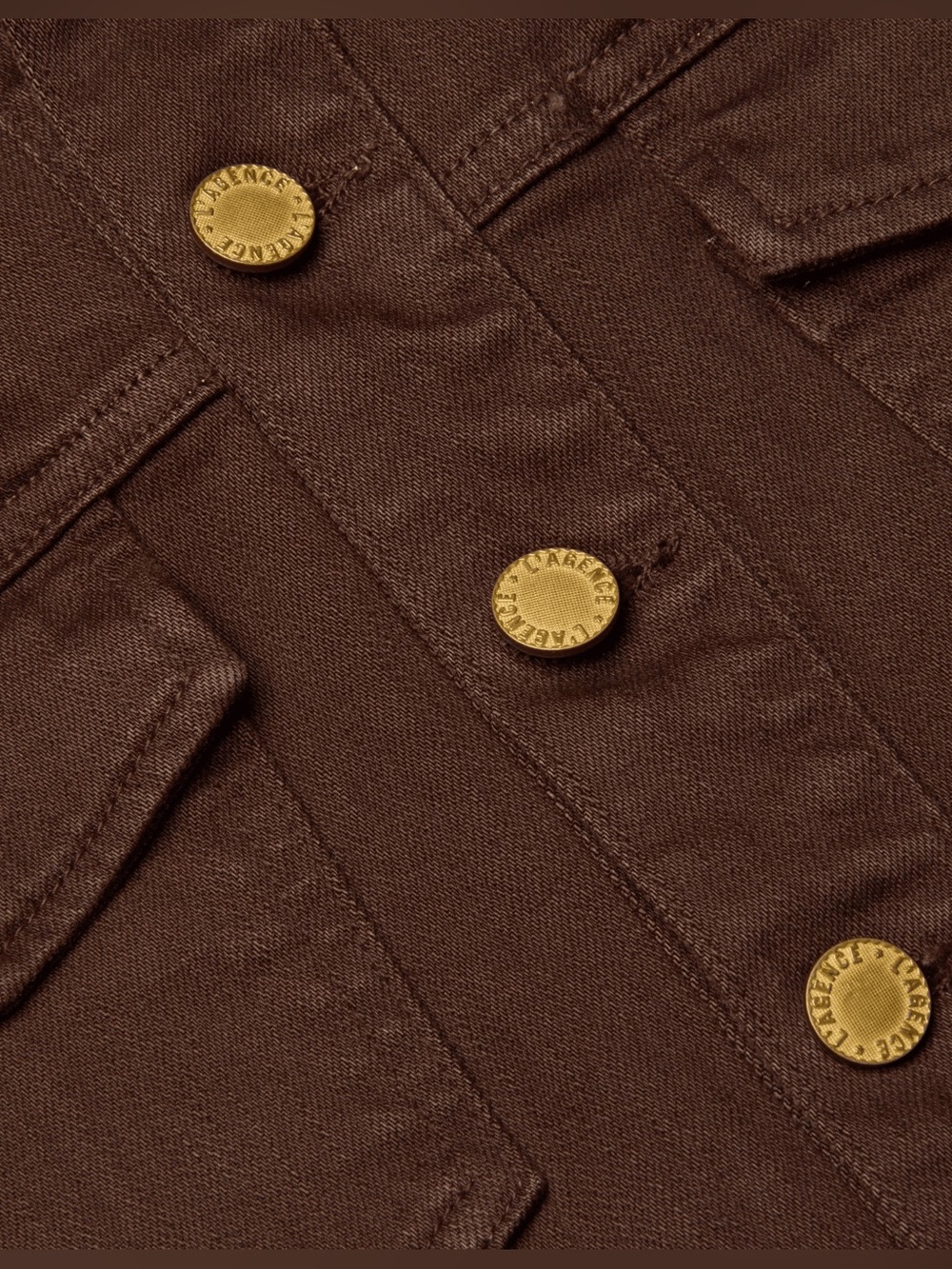L'AGENCE Koda Brown Fringe Cropped Denim Jacket NWT Medium Women's Western - Picture 6 of 11